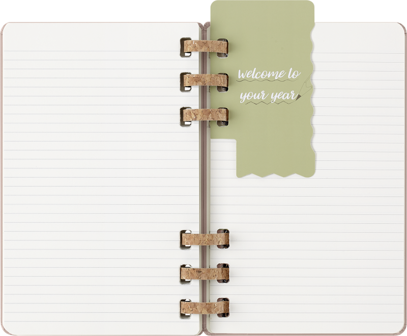 Agenda 12 Mesi Settimanale Moleskine Large Life Planner con Copertina Rigida e Spirale Almond 2026