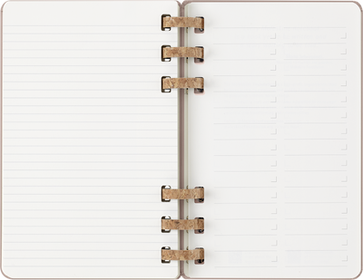 Agenda 12 Mesi Settimanale Moleskine Large Life Planner con Copertina Rigida e Spirale Almond 2026