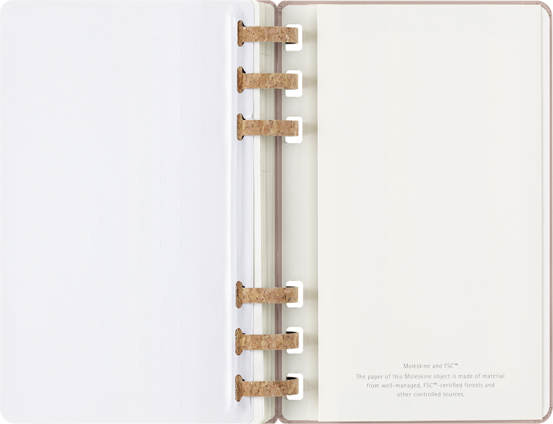 Agenda 12 Mesi Settimanale Moleskine Large Life Planner con Copertina Rigida e Spirale Almond 2026