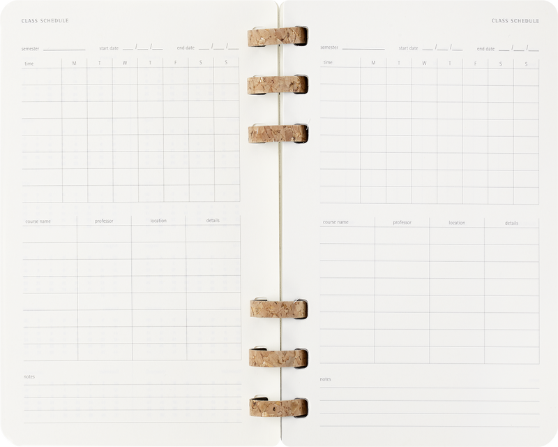 Agenda 12 Mesi Settimanale Moleskine Student Life Large con Copertina Morbida e Spirale Nero 2025/2026