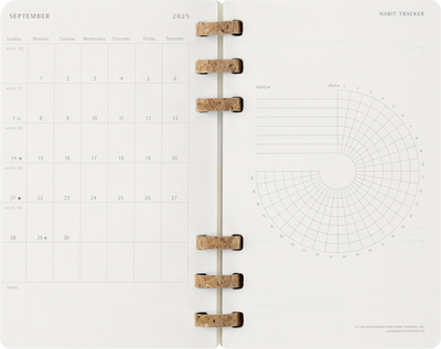 Agenda 12 Mesi Settimanale Moleskine Student Life Large con Copertina Morbida e Spirale Nero 2025/2026
