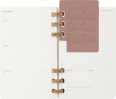 Agenda 12 Mesi Settimanale Moleskine Student Life Large con Copertina Morbida e Spirale Nero 2025/2026