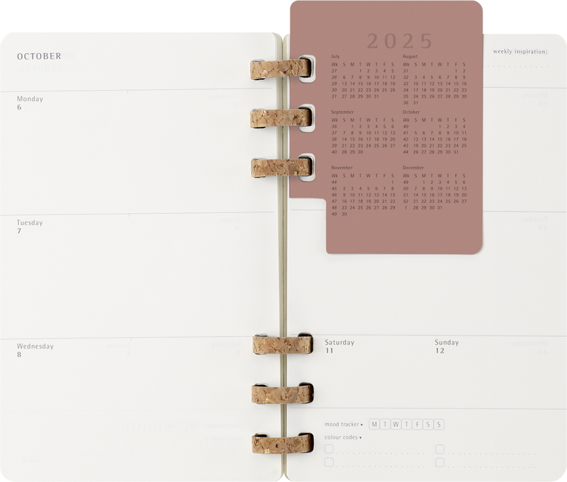 Agenda 12 Mesi Settimanale Moleskine Student Life Large con Copertina Morbida e Spirale Nero 2025/2026