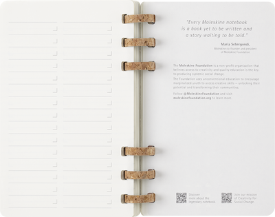 Agenda 12 Mesi Settimanale Moleskine Student Life Large con Copertina Morbida e Spirale Nero 2025/2026