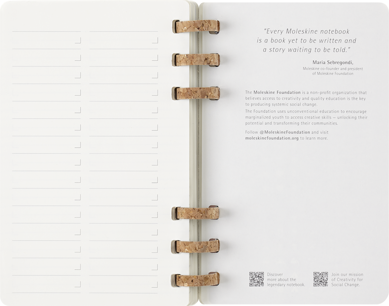 Agenda 12 Mesi Settimanale Moleskine Student Life Large con Copertina Morbida e Spirale Nero 2025/2026
