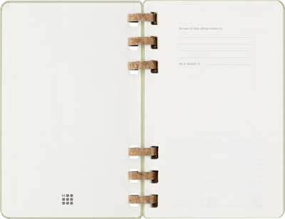 Agenda 12 Mesi Settimanale Moleskine Student Life Large con Copertina Rigida e Spirale Verde Kiwi 2025/2026