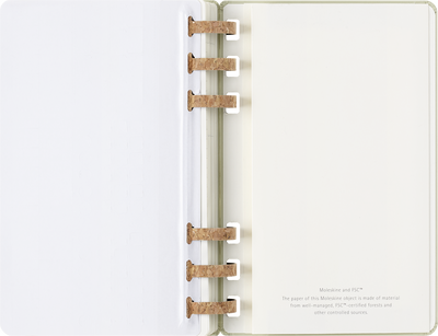 Agenda 12 Mesi Settimanale Moleskine Student Life Large con Copertina Rigida e Spirale Verde Kiwi 2025/2026