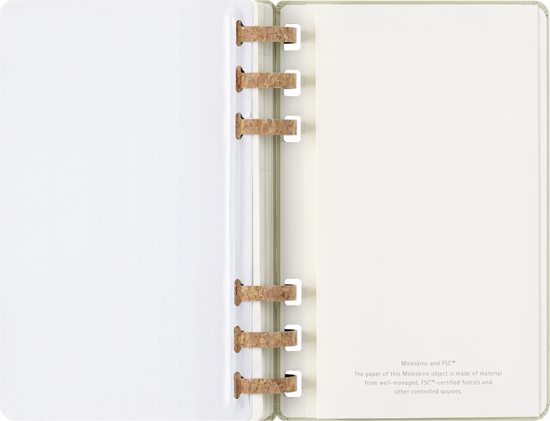Agenda 12 Mesi Settimanale Moleskine Student Life Large con Copertina Rigida e Spirale Verde Kiwi 2025/2026