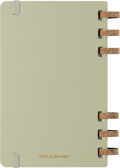 Agenda 12 Mesi Settimanale Moleskine Student Life Large con Copertina Rigida e Spirale Verde Kiwi 2025/2026