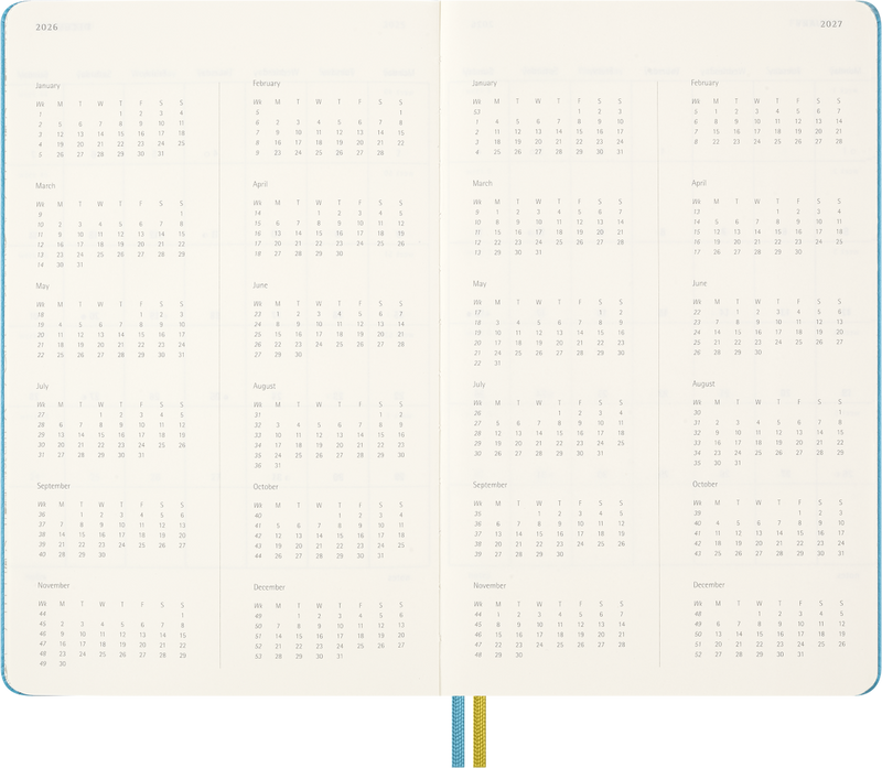 Agenda 18 Mesi Settimanale Moleskine Peanuts Blue Reef Large con Copertina Rigida 2026