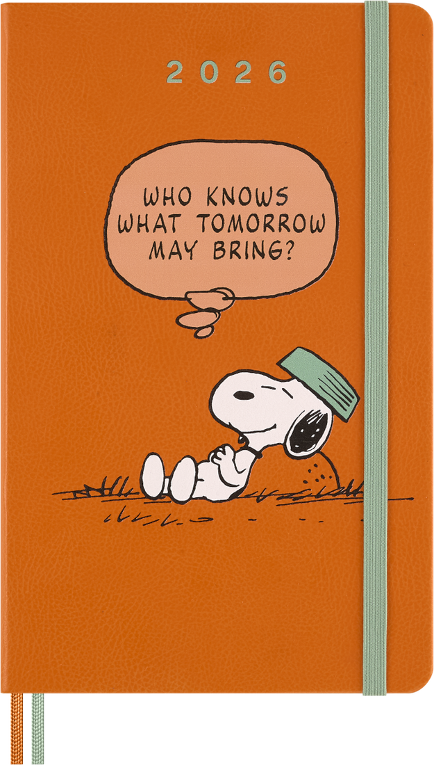 Agenda 12 Mesi Settimanale Moleskine Peanuts Snoopy Large con Copertina Rigida 2026