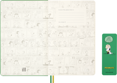 Agenda 12 Mesi Giornaliera Moleskine Peanuts Charlie Brown & Snoopy Large con Copertina Rigida 2026