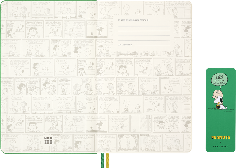 Agenda 12 Mesi Giornaliera Moleskine Peanuts Charlie Brown & Snoopy Large con Copertina Rigida 2026
