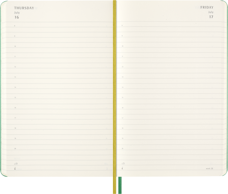 Agenda 12 Mesi Giornaliera Moleskine Peanuts Charlie Brown & Snoopy Large con Copertina Rigida 2026