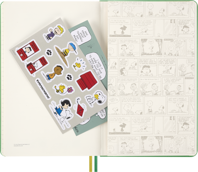 Agenda 12 Mesi Giornaliera Moleskine Peanuts Charlie Brown & Snoopy Large con Copertina Rigida 2026