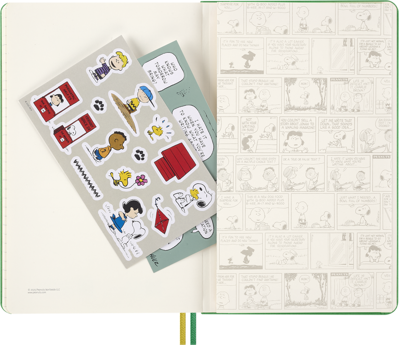 Agenda 12 Mesi Giornaliera Moleskine Peanuts Charlie Brown & Snoopy Large con Copertina Rigida 2026
