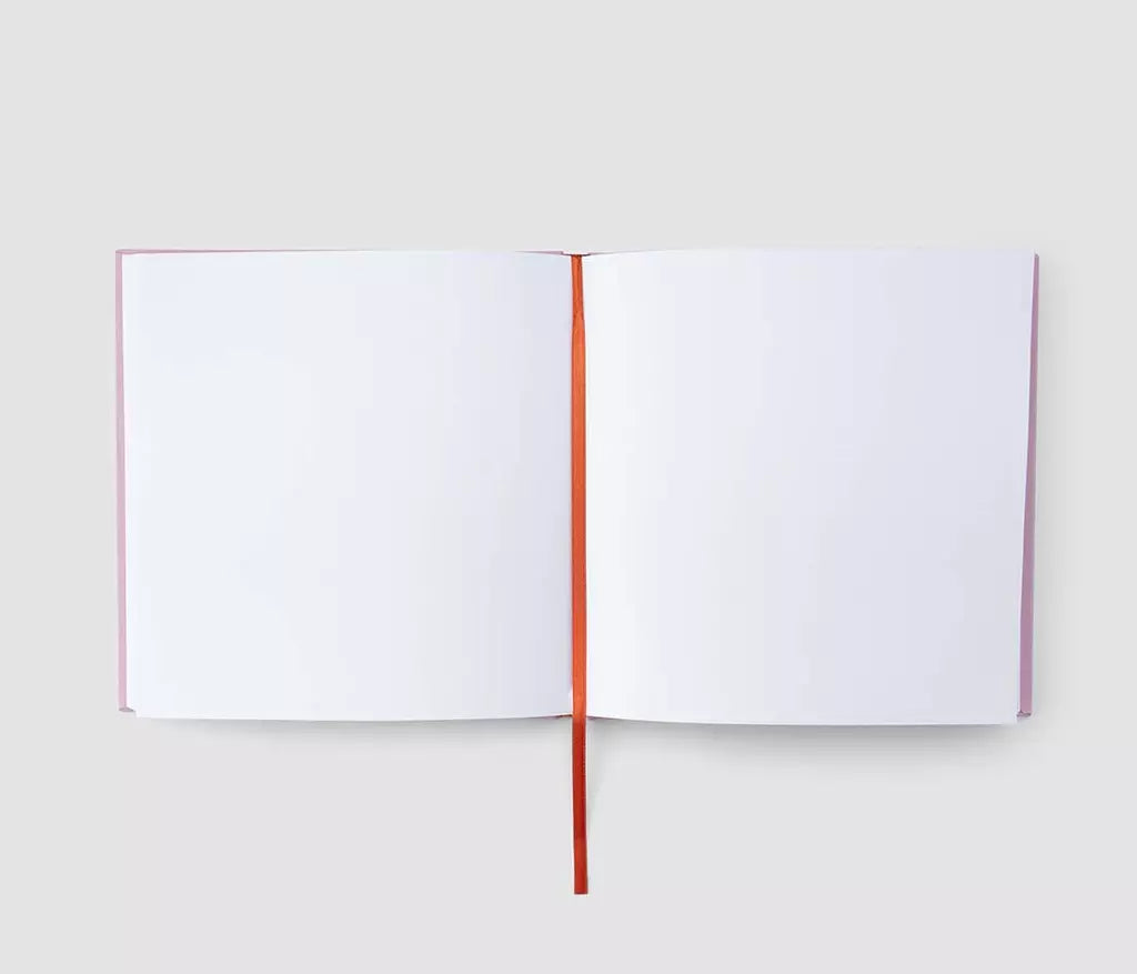 Libro Degli Ospiti Per Matrimonio Quadrato Rosa: 104 Pagine Bianche In Carta 150g/m², Per Foto E Dediche, Prodotto In Germania, Ricordo Indimenticabile Per Le Nozze - 2