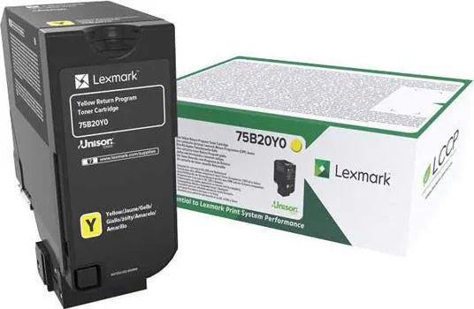 Toner Originale Lexmark Return Program 75B20Y0 Giallo