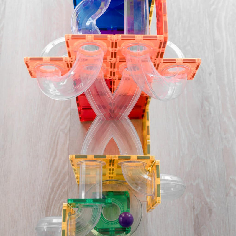 Costruzioni Magnetiche Connectix Rainbow Ball Run Expansion Pack - 66 pezzi