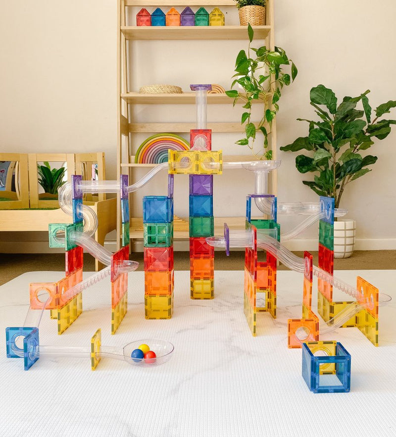 Costruzioni Magnetiche Connectix Rainbow Ball Run Pack - 92 pezzi