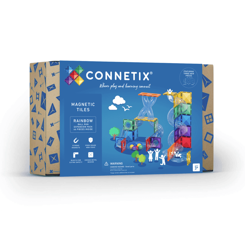 Costruzioni Magnetiche Connectix Rainbow Ball Run Expansion Pack - 66 pezzi