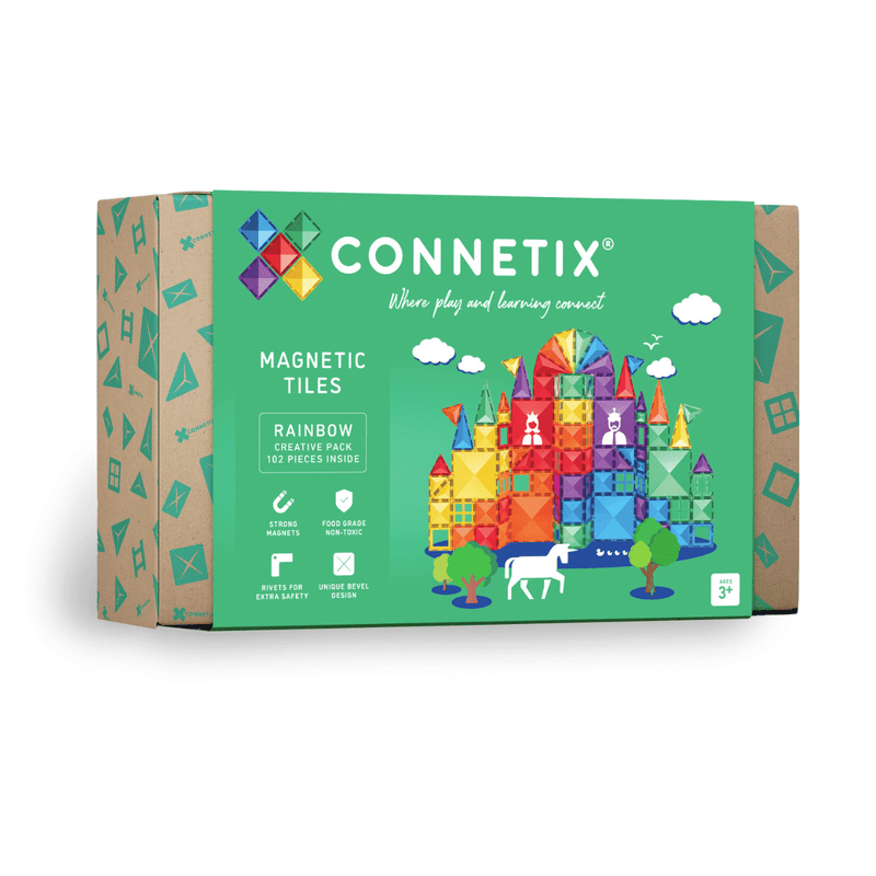 Costruzioni Magnetiche Connectix Rainbow Creative Pack - 102 pezzi