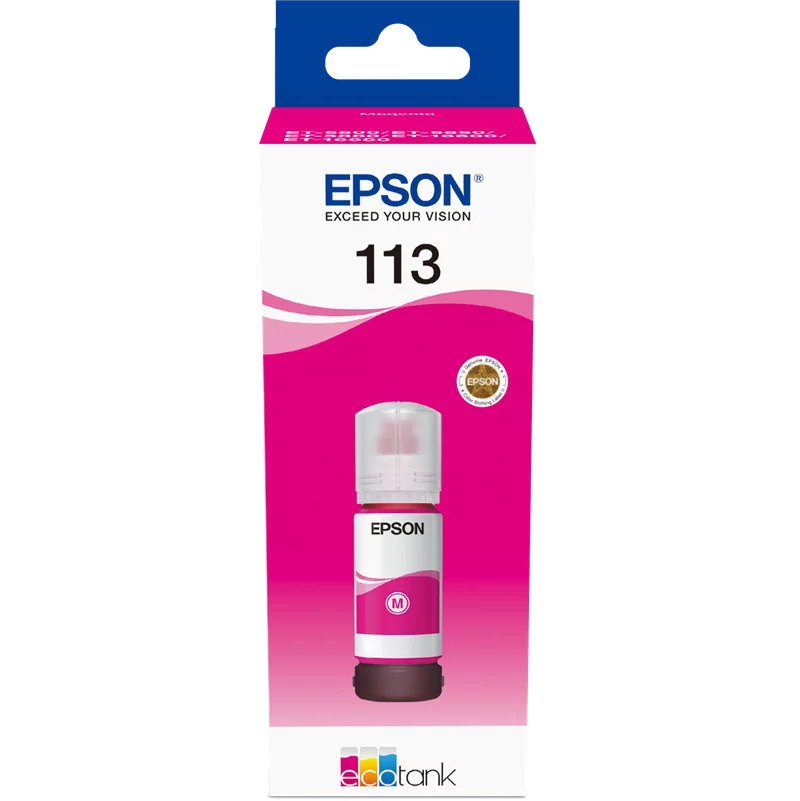 Flacone Inchiostro Originale Epson Ecotank 113 Magenta