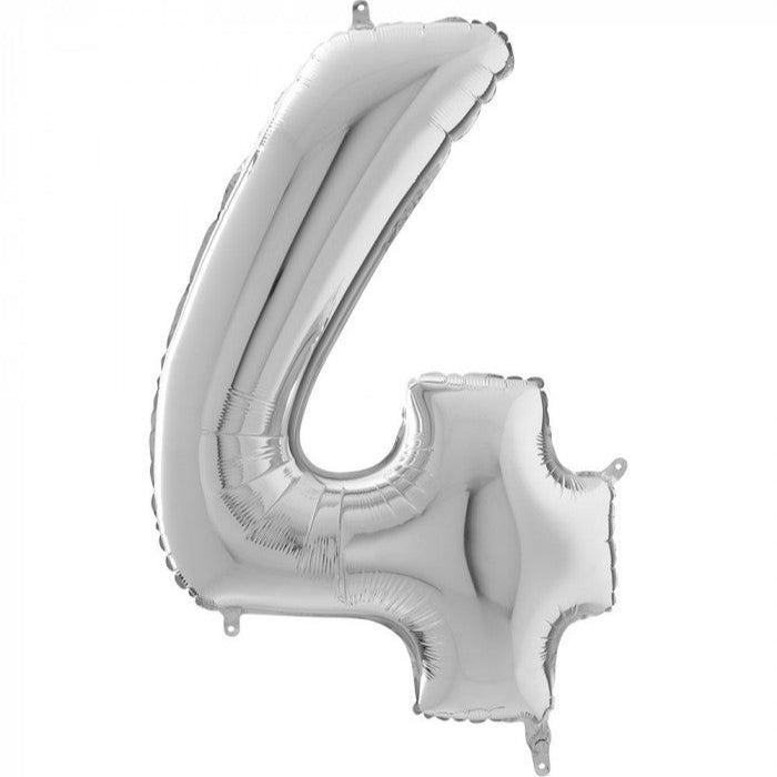 Palloncino Supershape in Foil Argento 102 cm / n°4