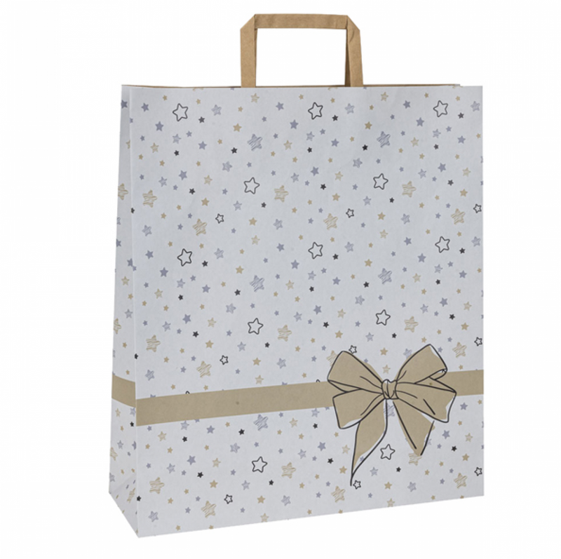 Borsa in Carta Duplex Stars 22 x 10 x 29 cm