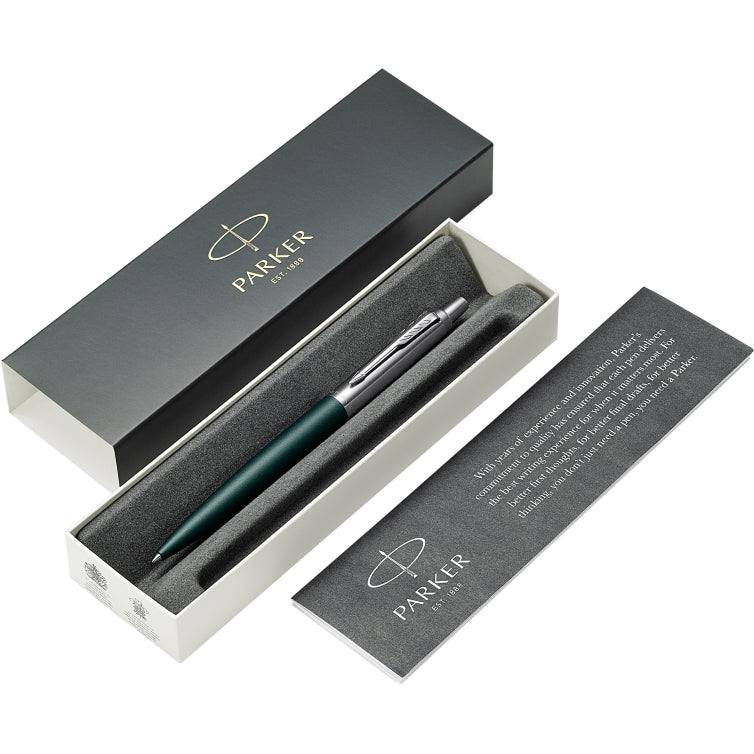 Penna a Sfera Parker Jotter XL Matte Green CT con Punta Media e Inchiostro Blu