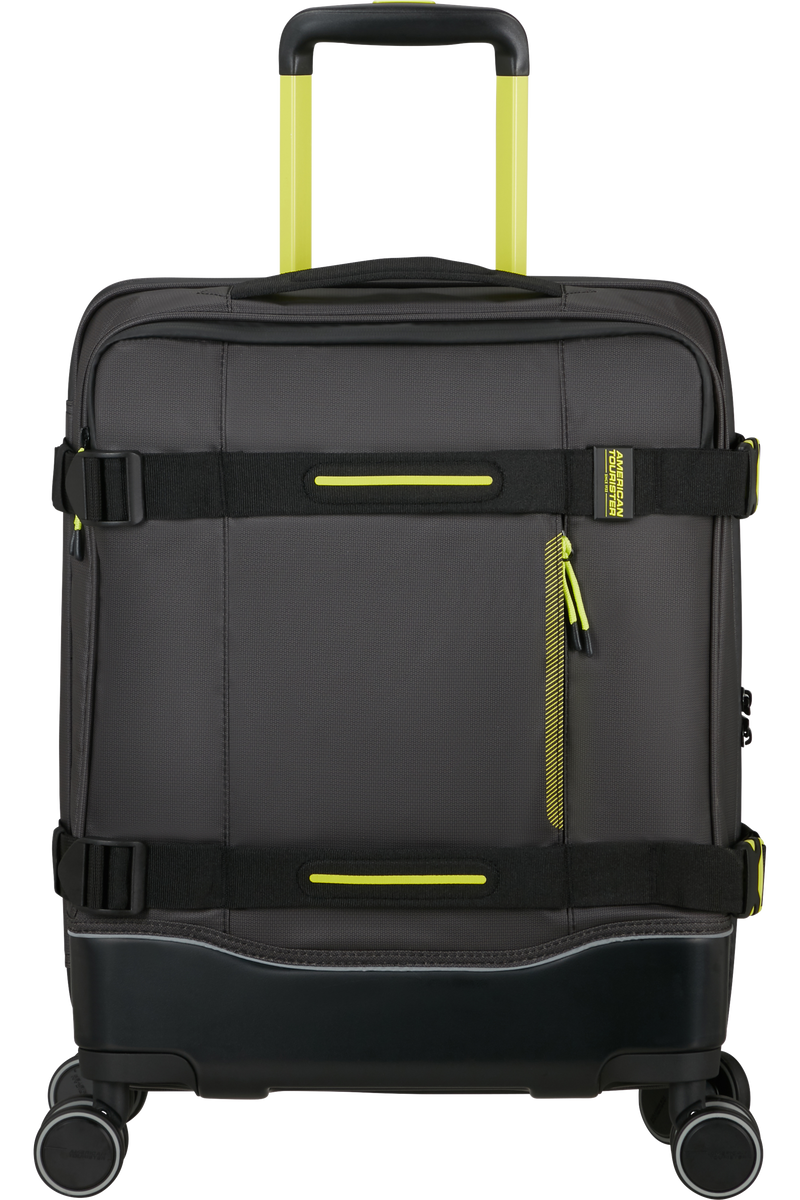 Valigia Morbida da Cabina American Tourister Urban Track Spinner con TSA Coated Black e Lime
