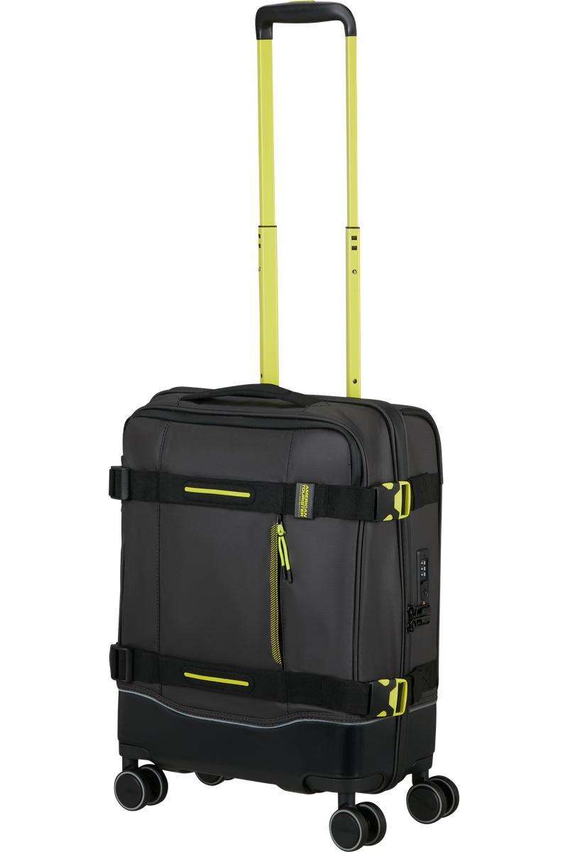 Valigia Morbida da Cabina American Tourister Urban Track Spinner con TSA Coated Black e Lime
