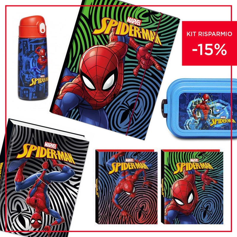 Set Scuola Spiderman con astuccio e diario