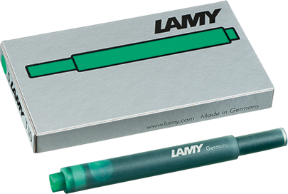 Inchiostro Cartuccia Stilo Lamy T10 Verde - 5 pezzi