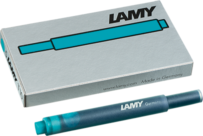 Inchiostro Cartuccia Stilo Lamy T10 Turchese - 5 pezzi