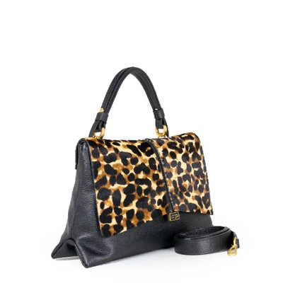 Borsa Loristella Kendall in Pelle Cavallino Leopardo