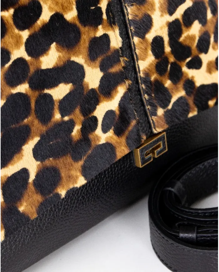 Borsa Loristella Kendall in Pelle Cavallino Leopardo