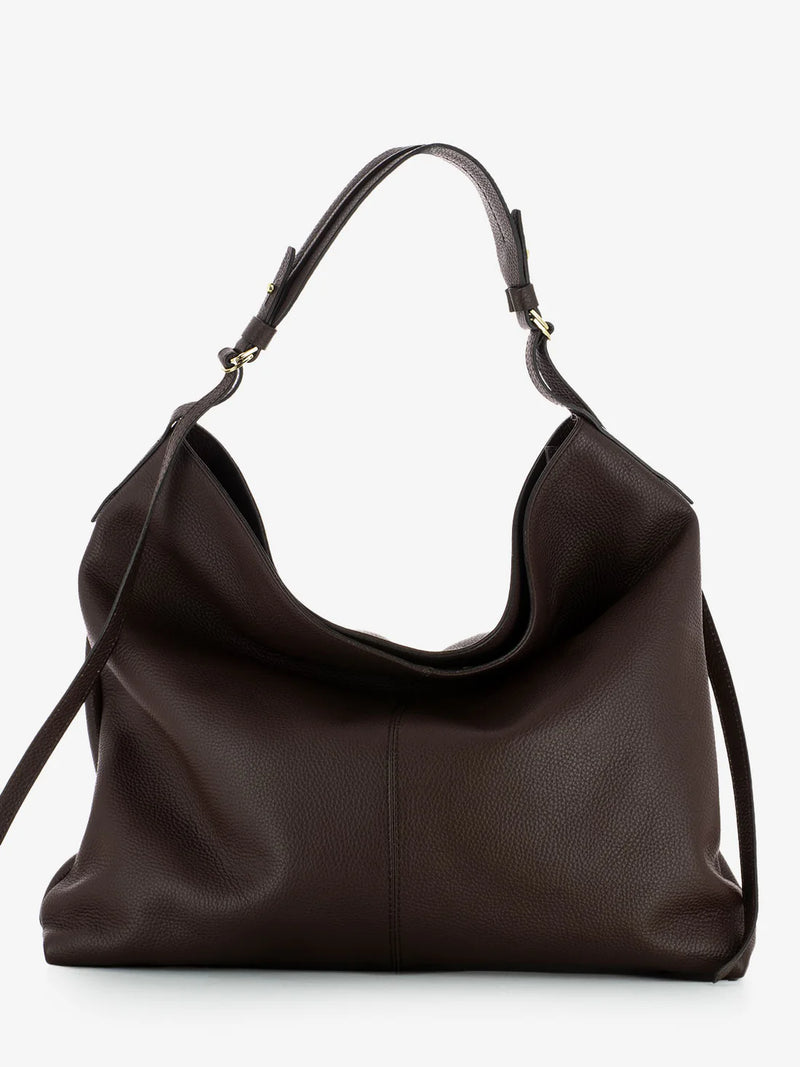 Borsa Loristella Giorgia in Pelle Colorata Cioccolato