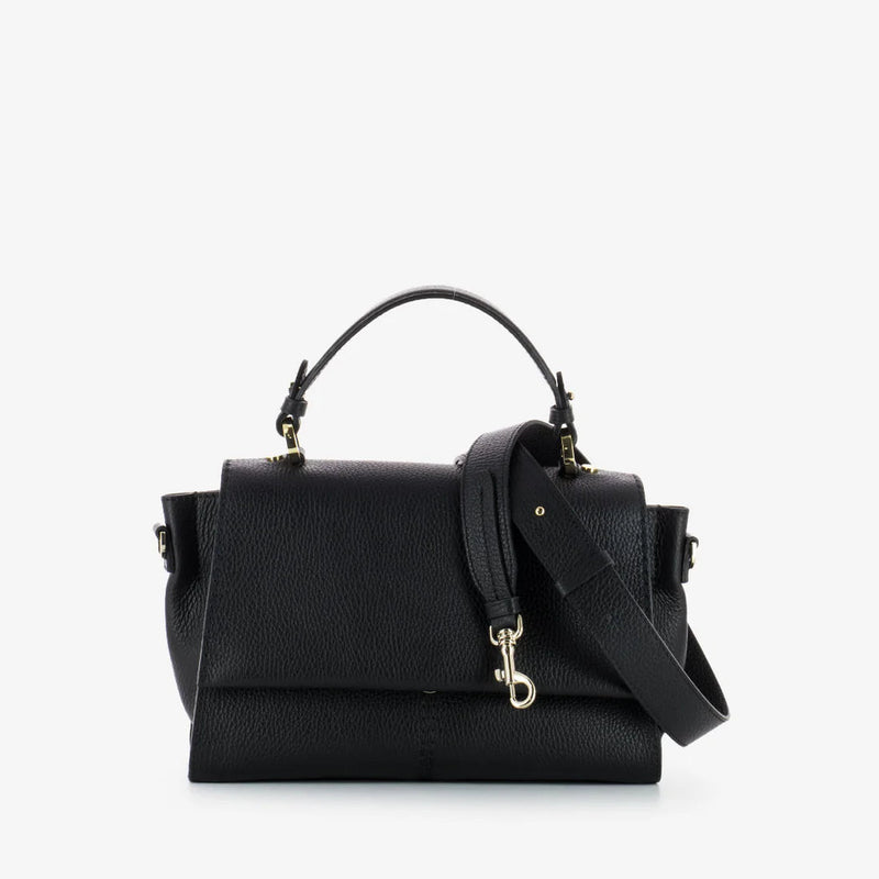 Borsa Loristella Muriel in Pelle Colorata Nero