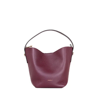 Borsa Loristella Emma in Pelle Colorata Burgundy