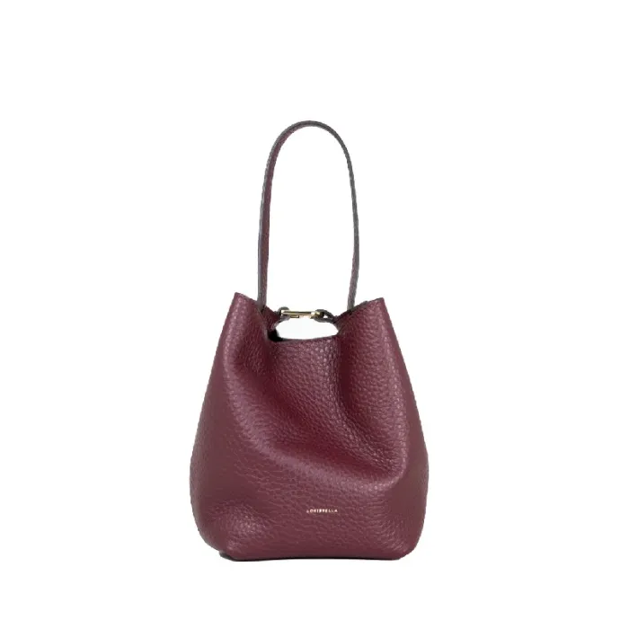 Borsa Loristella Emma in Pelle Colorata Burgundy