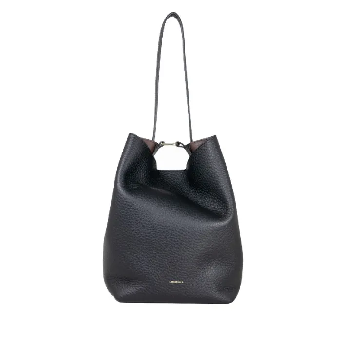 Borsa Loristella Emma in Pelle Colorata Nero
