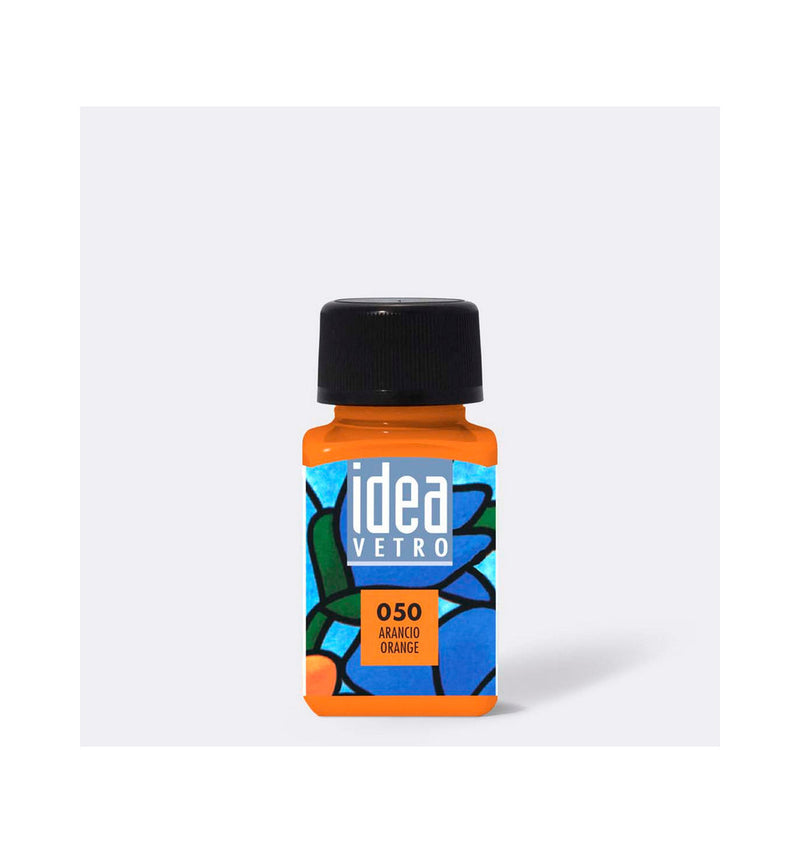 Colore per Vetro Maimeri Idea in Vasetto Arancio 60 ml
