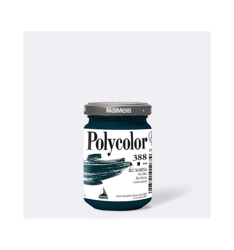 Colore Acrilico in Vasetto Polycolor Blu Marina 140 ml