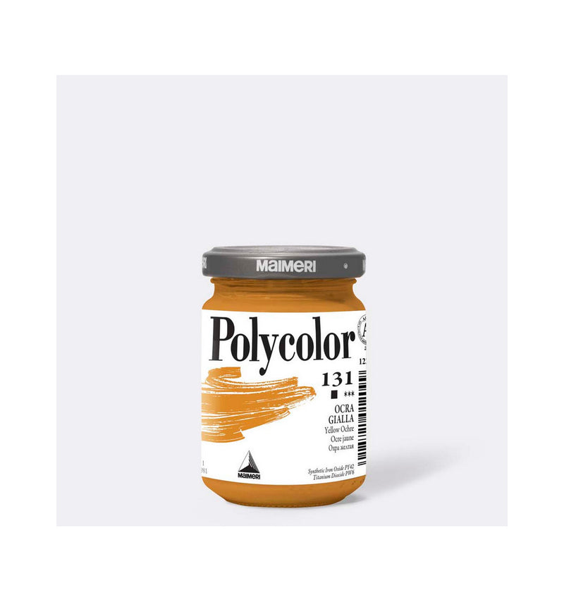 Colore Acrilico in Vasetto Polycolor Ocra Gialla 140 ml