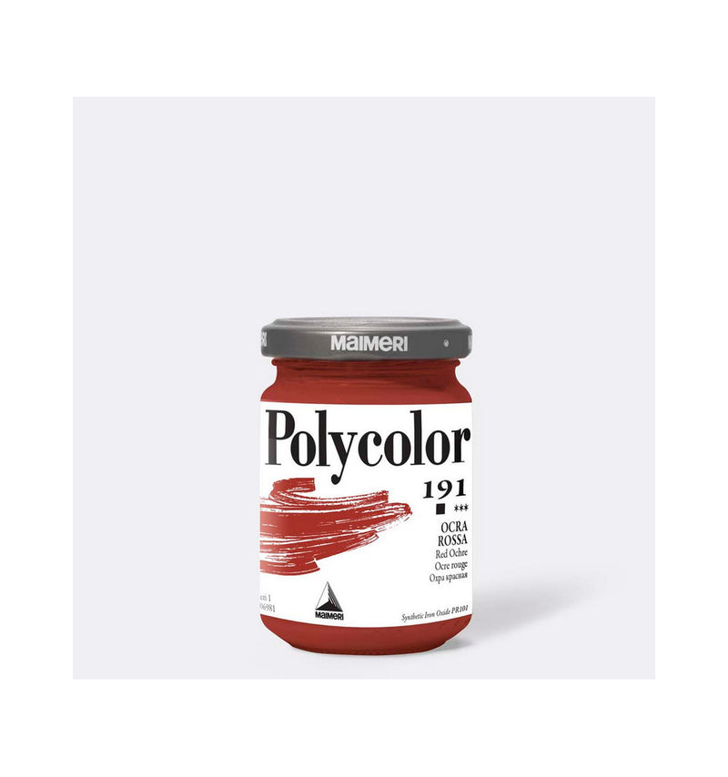 Colore Acrilico in Vasetto Polycolor Ocra Rossa 140 ml