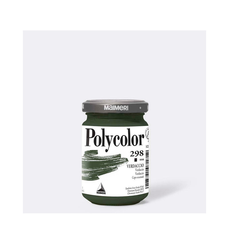 Colore Acrilico in Vasetto Polycolor Verdaccio 140 ml