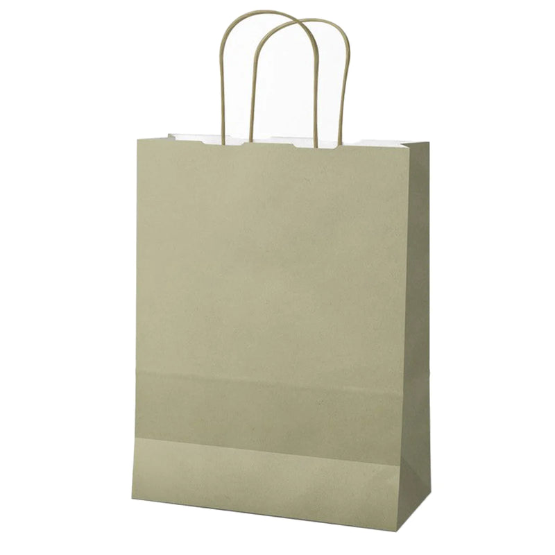 Borse Carta Kraft Stampata Salvia 22 x 10 x 29 cm - 25 pezzi