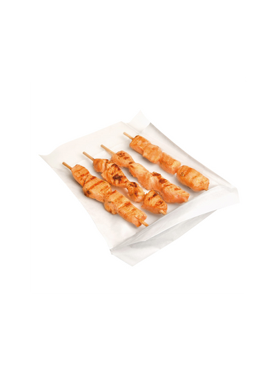 Sacchetti Turtle Kraft Bianco con Finestra Polipropilene 20 x 24 x 3,5 cm - 100 pezzi