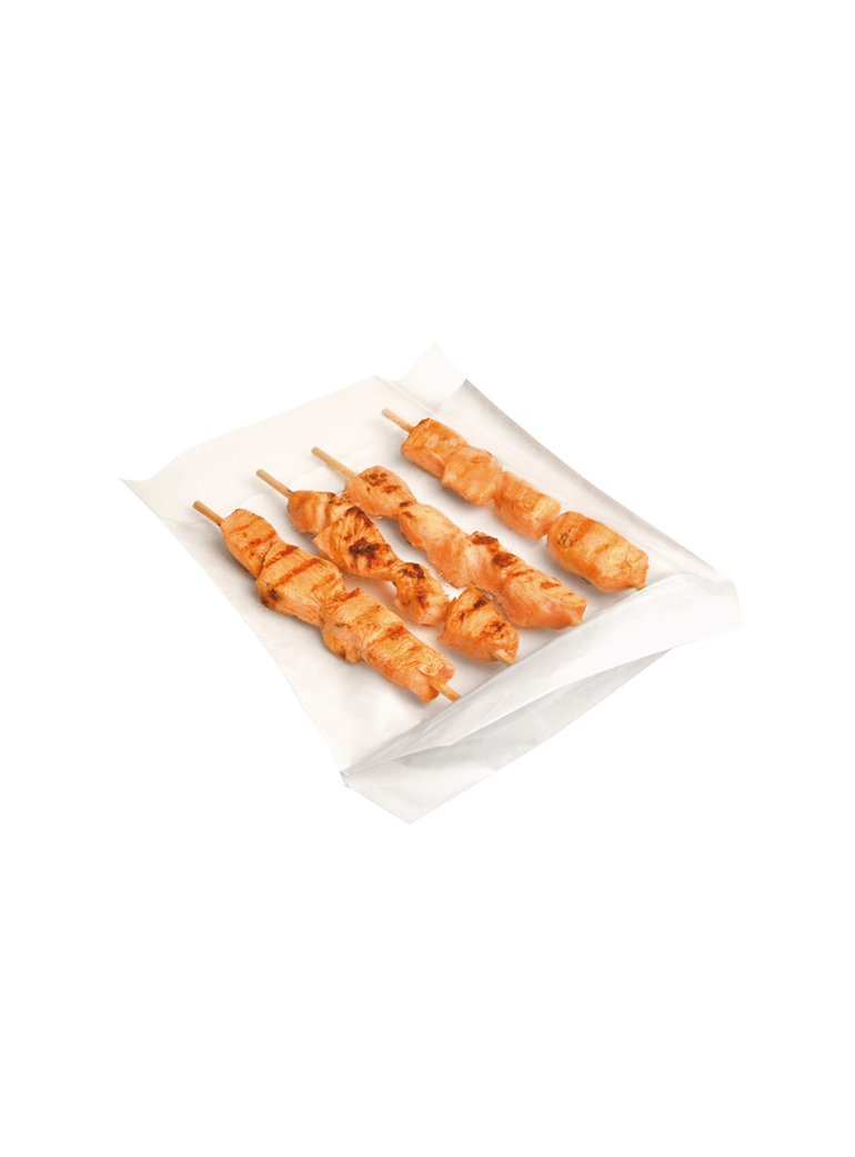 Sacchetti Turtle Kraft Bianco con Finestra Polipropilene 20 x 24 x 3,5 cm - 100 pezzi